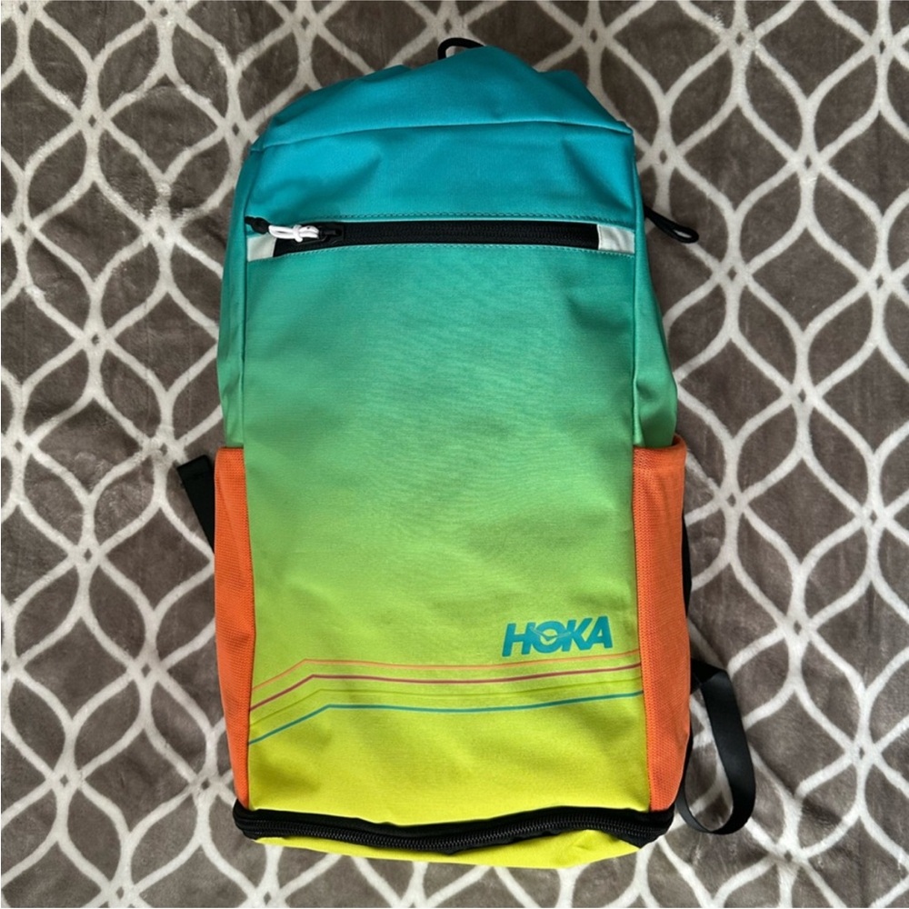 Hoka Field Cinch Top Backpack Bag - with Shoe Storage Compartment -